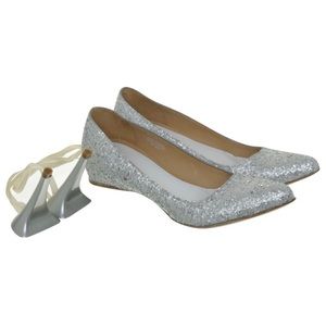 ✨MAISON MARTIN MARGIELA Silver Flats| Pumps